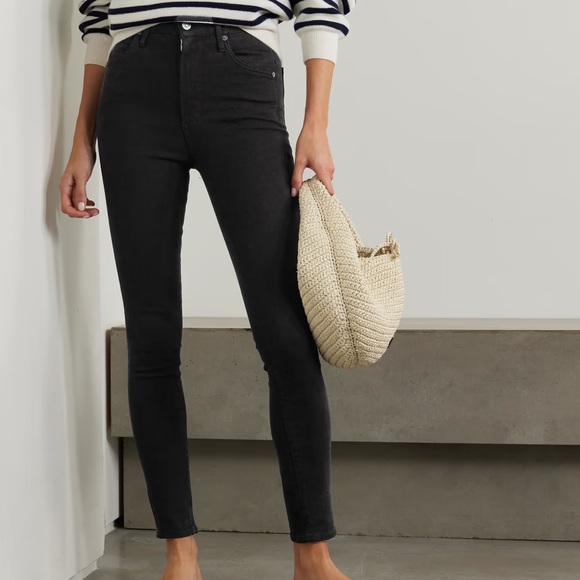 CITIZENS OF HUMANITY Chrissy high-rise skinny jeans black size 24